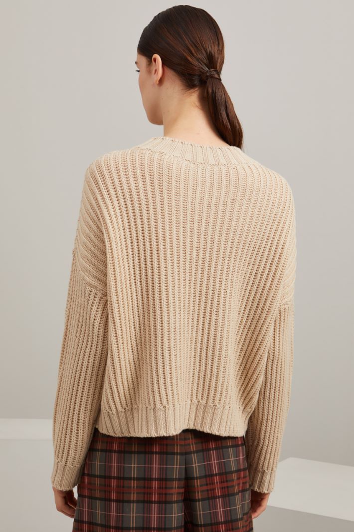 Maglia in lana - BEIGE - Fashion Market - 4