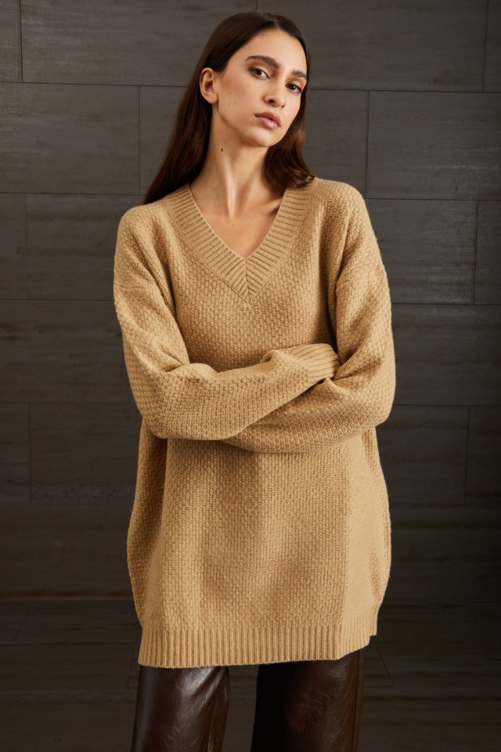 Maglia in lana - NOCCIOLA - Fashion Market - 2