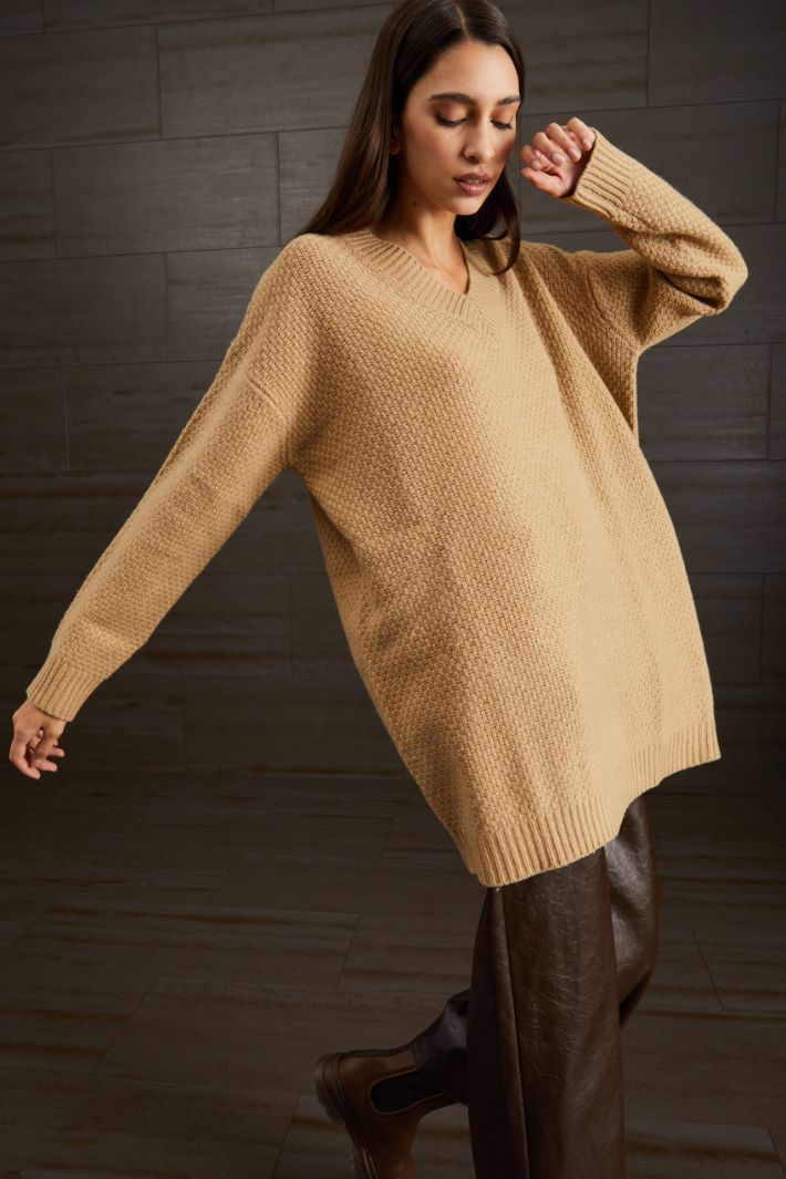Maglia in lana - NOCCIOLA - Fashion Market - 3