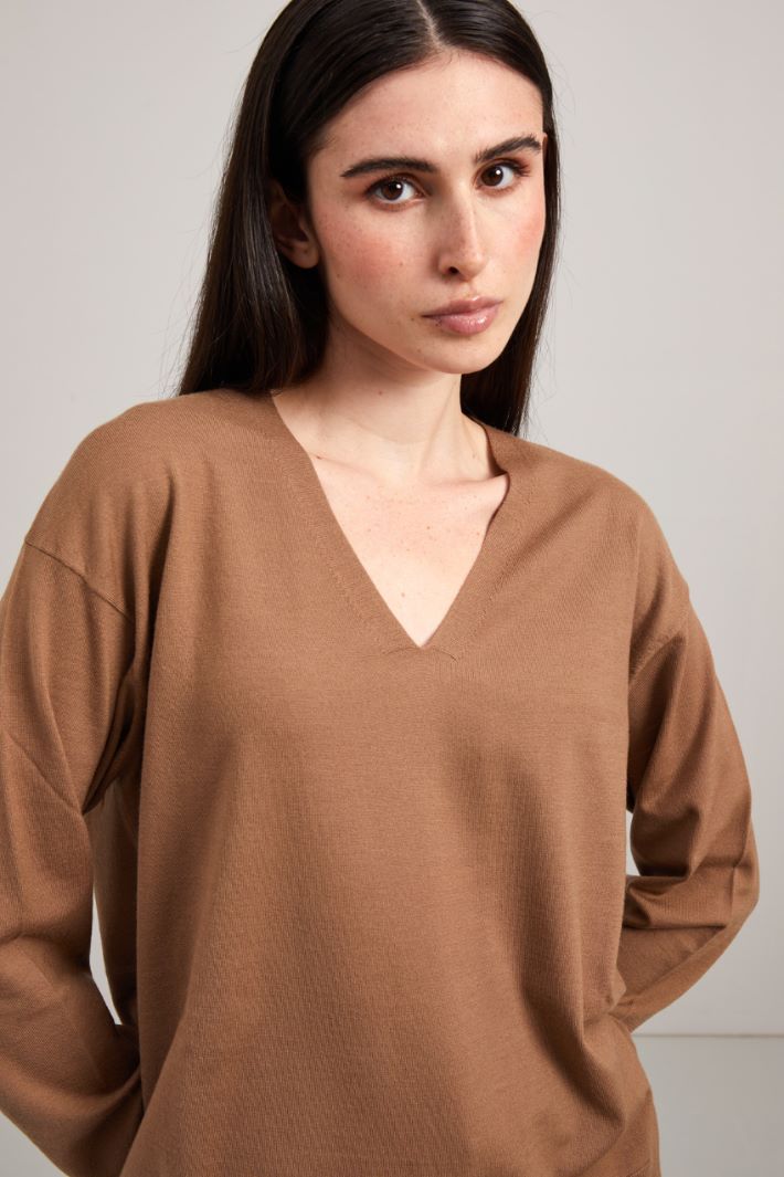 Maglia in lana - CAMMELLO - Fashion Market - 3
