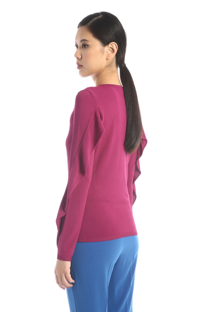 Maglia in viscosa con volant - VINACCIA - Fashion Market - 3