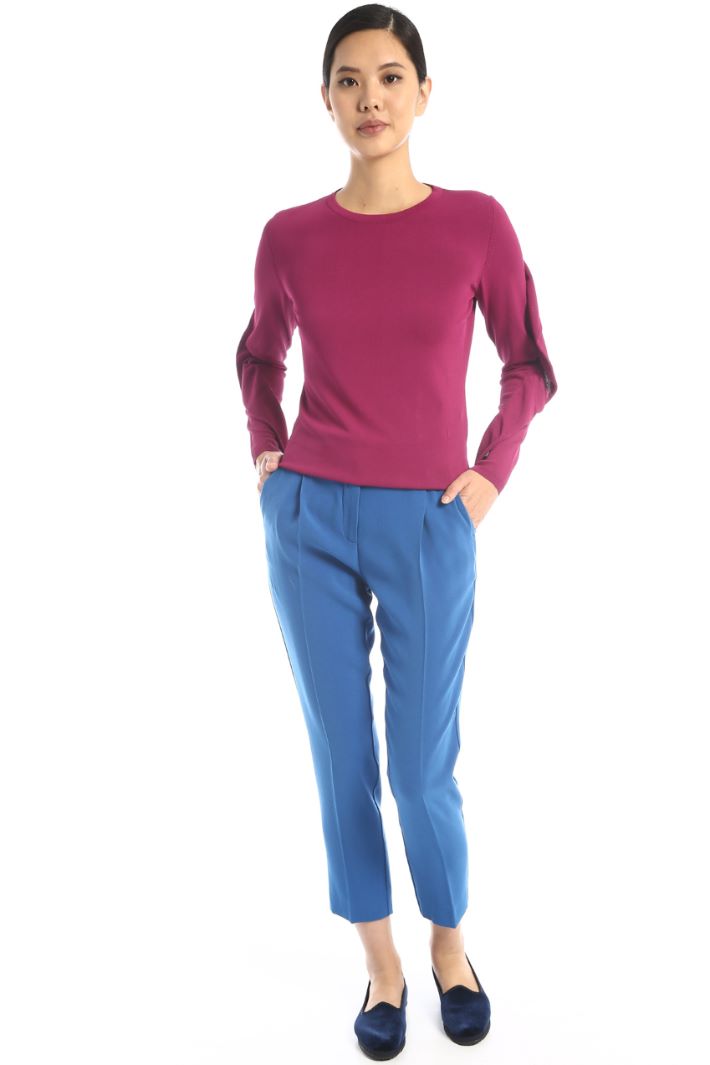Maglia in viscosa con volant - VINACCIA - Fashion Market