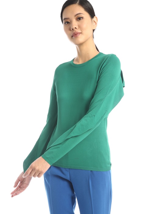 Maglia in viscosa con volant - Fashion Market