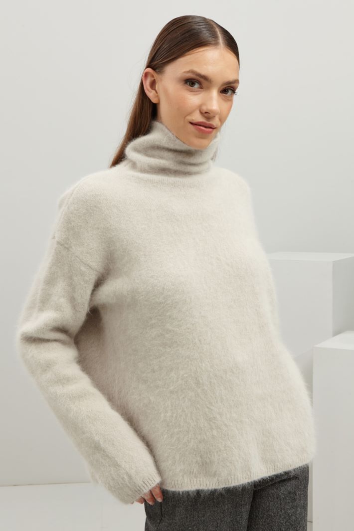 Maglia in angora - GHIACCIO - Fashion Market - 2