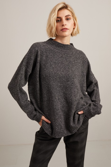Maglia in bottonato di lana - Fashion Market