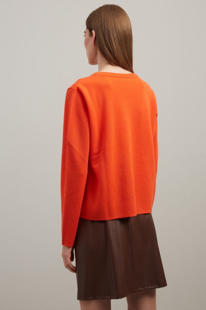 Maglia in lana - ARANCIONE  - Fashion Market - 4