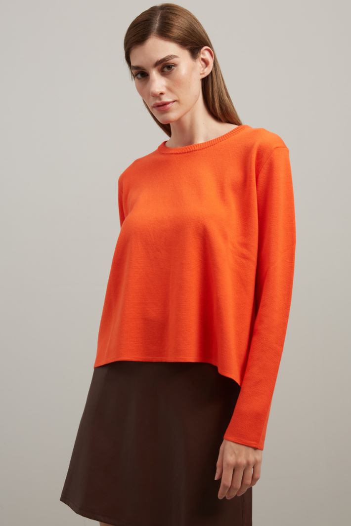Maglia in lana - ARANCIONE  - Fashion Market - 2