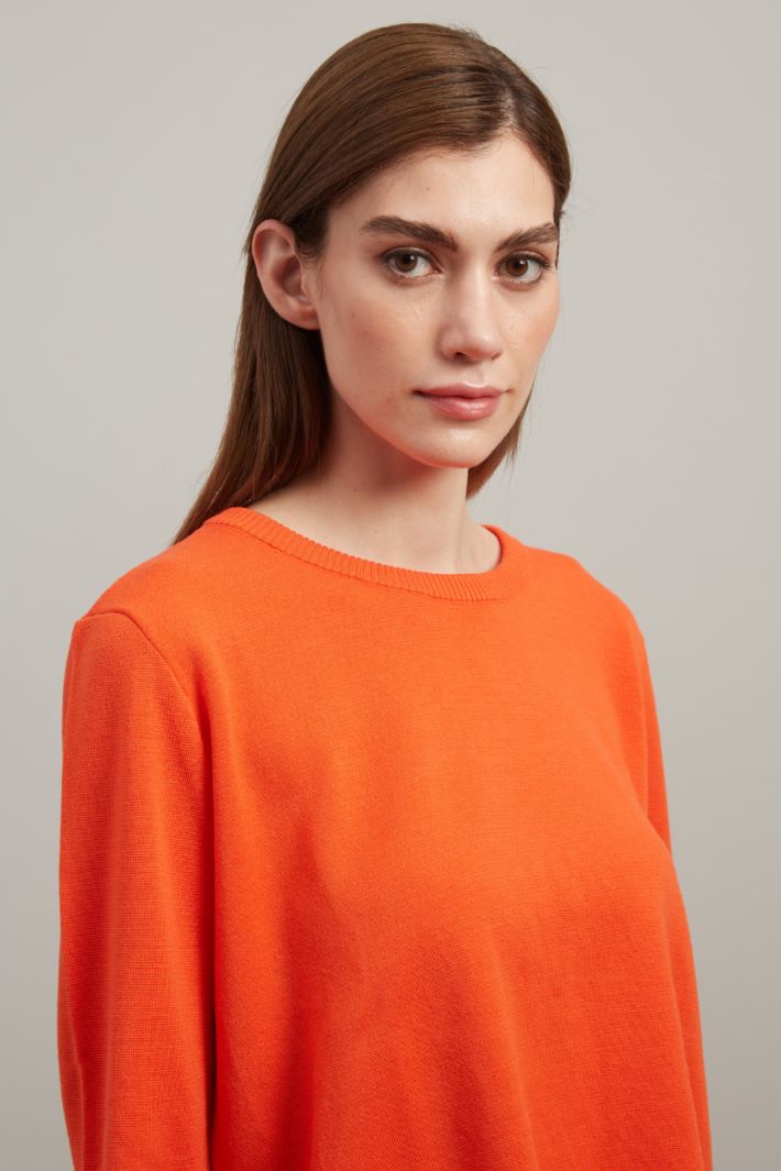 Maglia in lana - ARANCIONE  - Fashion Market - 3