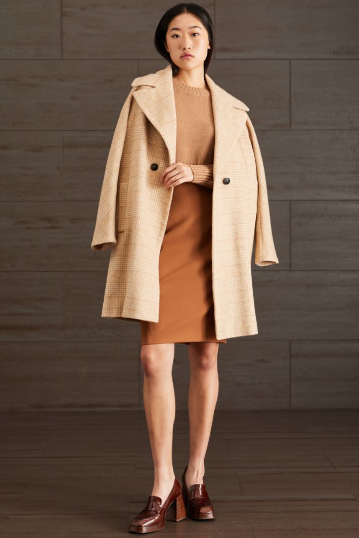 Maglia cropped in cashmere - CAMMELLO - Fashion Market
