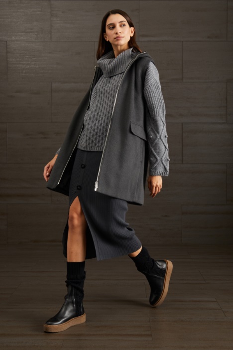 Maglia in lana a trecce - Fashion Market