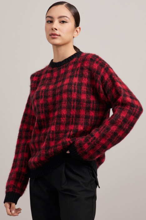 Maglia in mohair tinto filo - Fashion Market