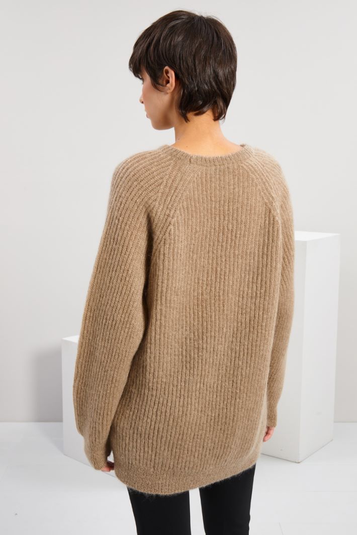 Maglia in lana e mohair - NOCCIOLA - Fashion Market - 4