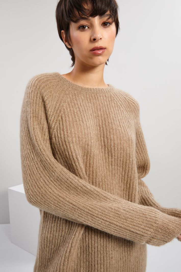 Maglia in lana e mohair - NOCCIOLA - Fashion Market - 3