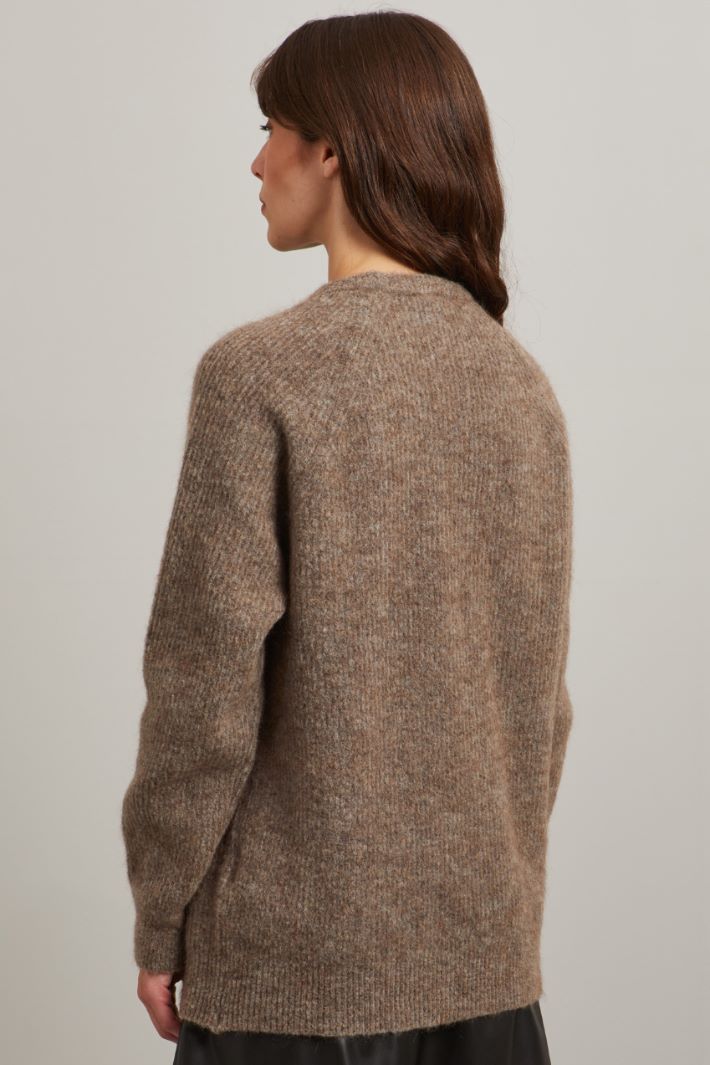 Maglia in lana e mohair - NOCCIOLA - Fashion Market - 4