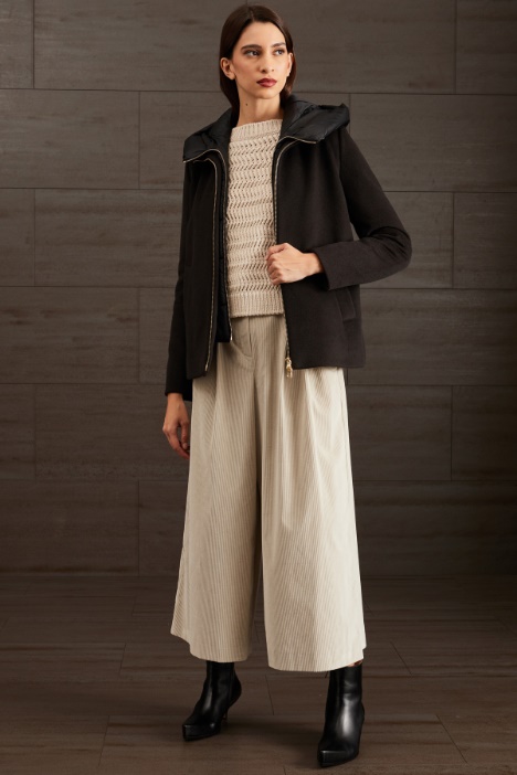 Maglia in cotone a rilievo - Fashion Market