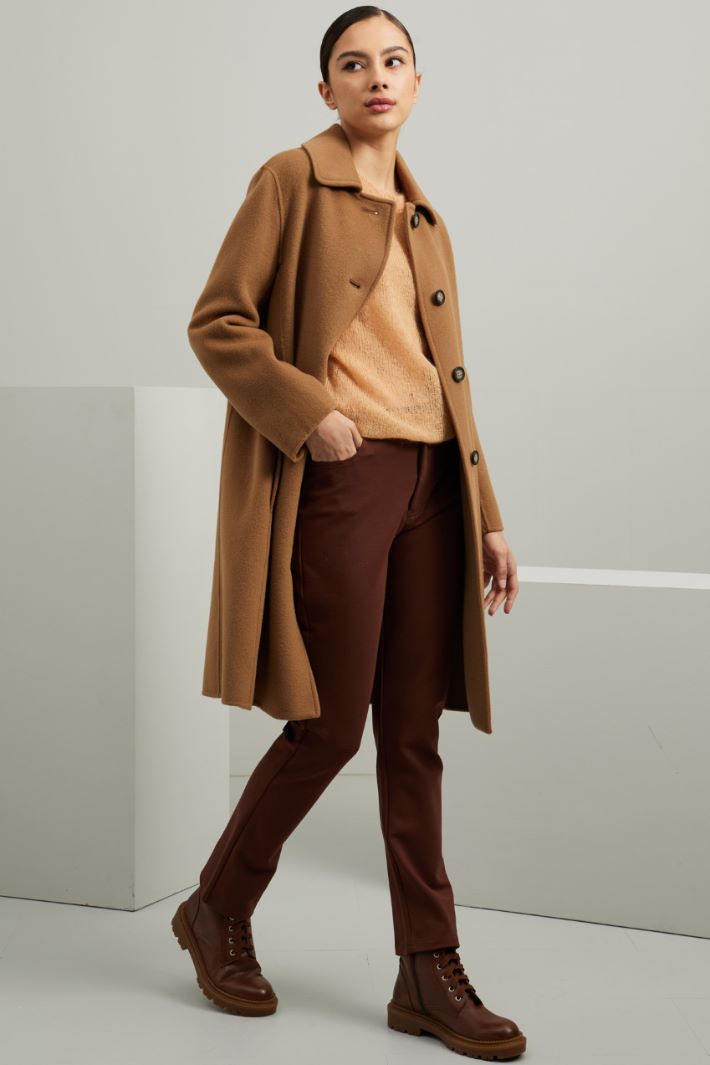 Maglia in alpaca e mohair - SALMONE - Fashion Market