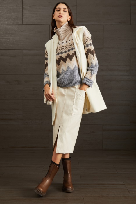 Maglia in lana jacquard - Fashion Market