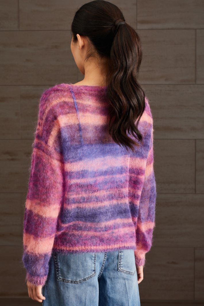 Maglia in mohair e alpaca - VIOLA ROSA - Fashion Market - 4