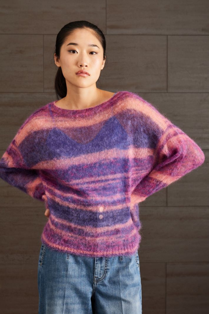 Maglia in mohair e alpaca - VIOLA ROSA - Fashion Market - 2