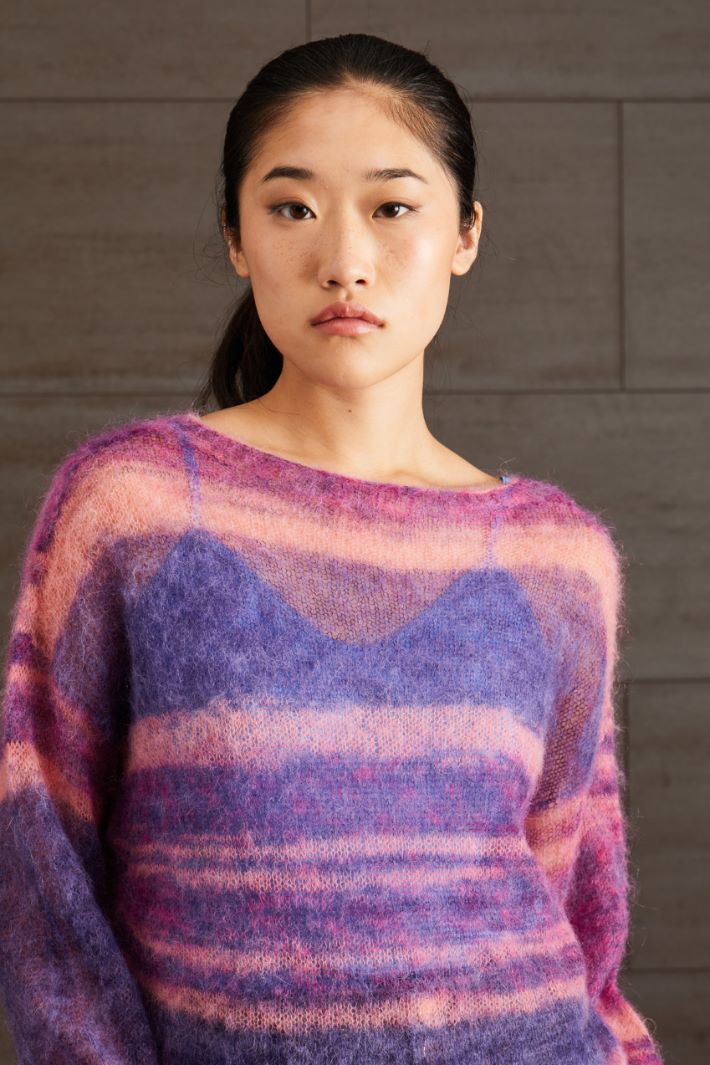 Maglia in mohair e alpaca - VIOLA ROSA - Fashion Market - 3