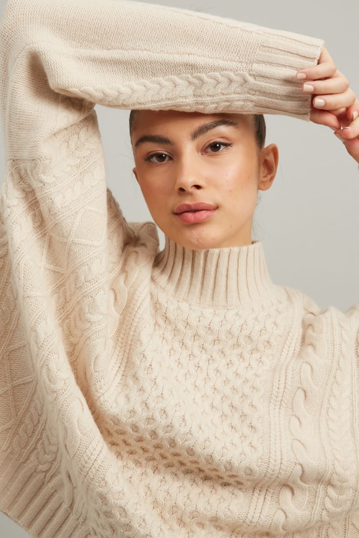 Maglia in lana  - BEIGE - Fashion Market - 3