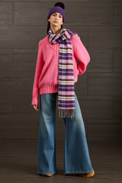 Maglia in lana con scollo a V - Fashion Market