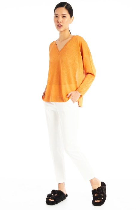 Maglia morbida in filato lamé - Fashion Market