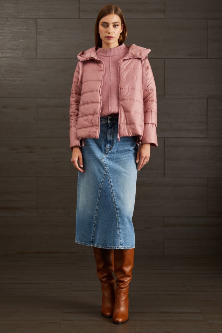 Maglia con spacchetti - ROSA ANTICO - Fashion Market