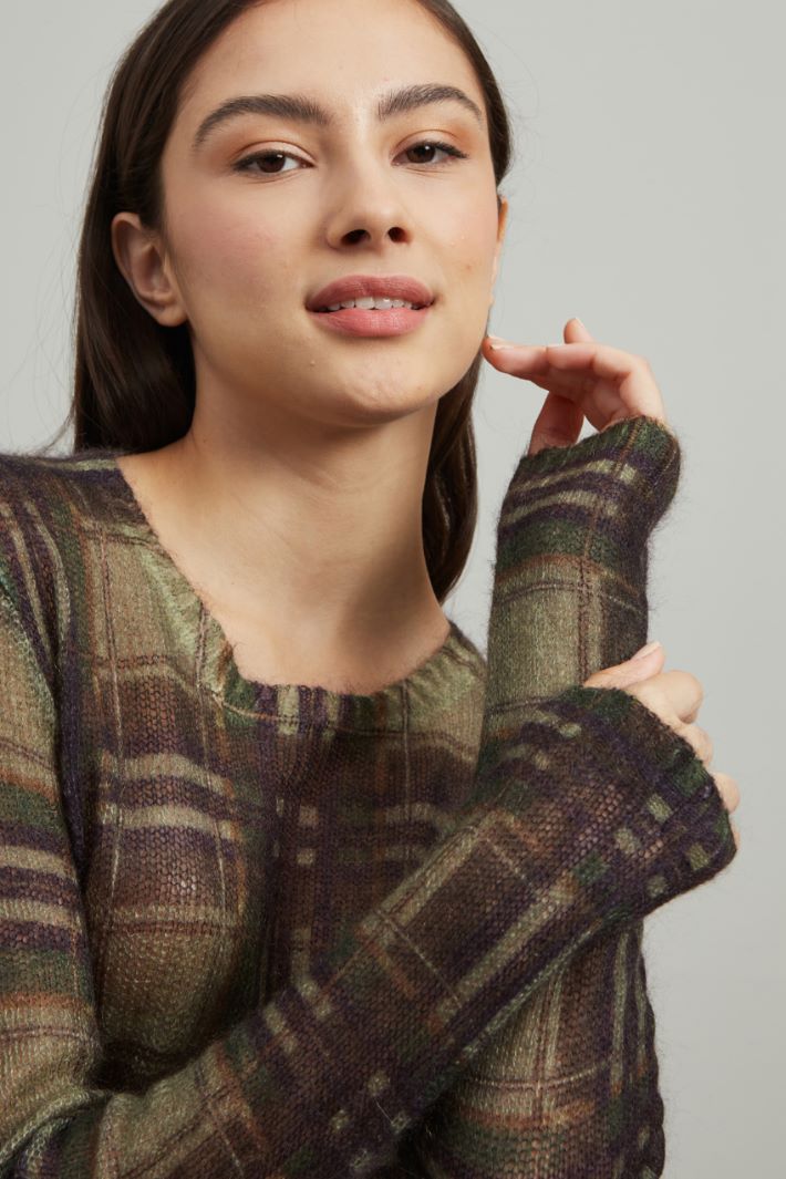 Maglia in mohair - VERDE VINACCIA - Fashion Market - 3