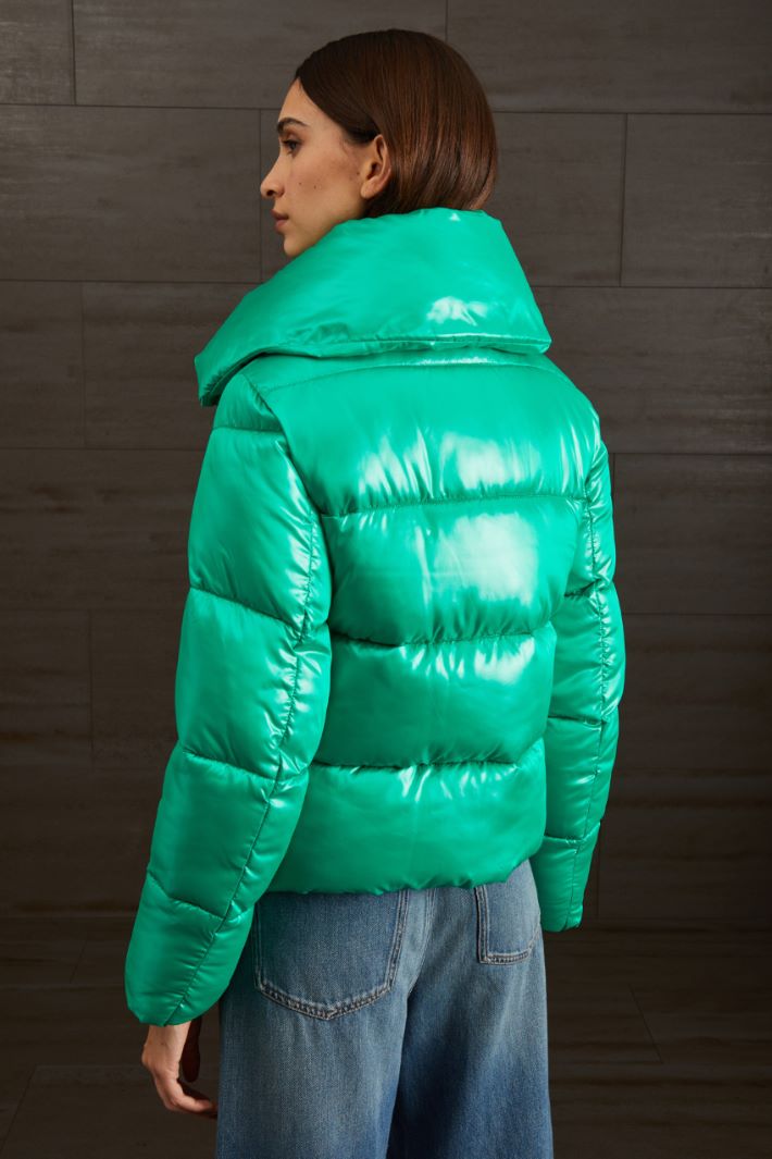 Imbottito in raso - VERDE SMERALDO - Fashion Market - 4
