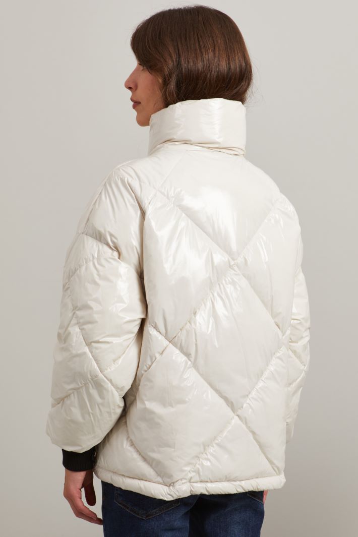 Imbottito effetto vernice - BIANCO - Fashion Market - 4