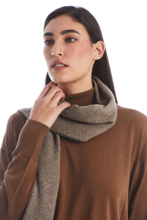 Sciarpa tinto filo in lana - Fashion Market