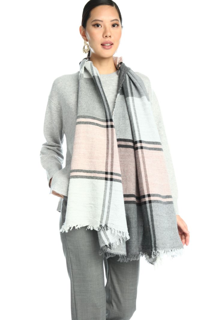 Sciarpa in misto cotone - ROSA NERO - Fashion Market