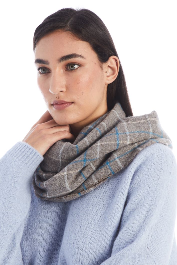 Sciarpa in lana tinto filo - GRIGIO - Fashion Market - 2