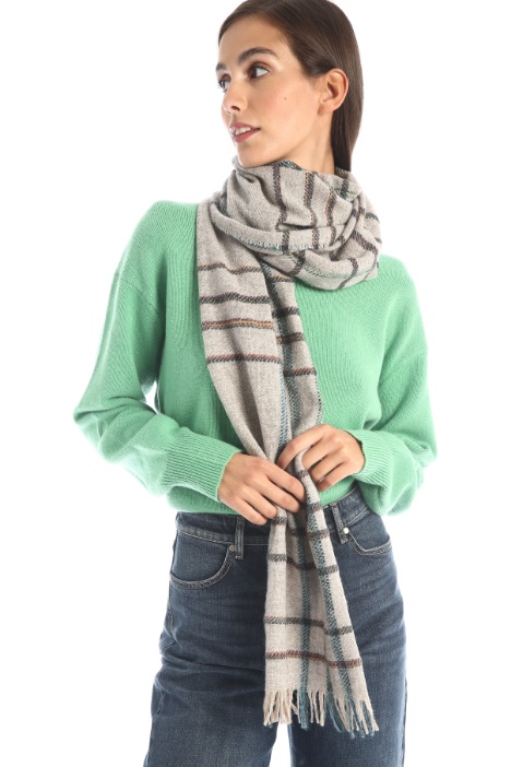 Sciarpa in lana tinto filo - Fashion Market