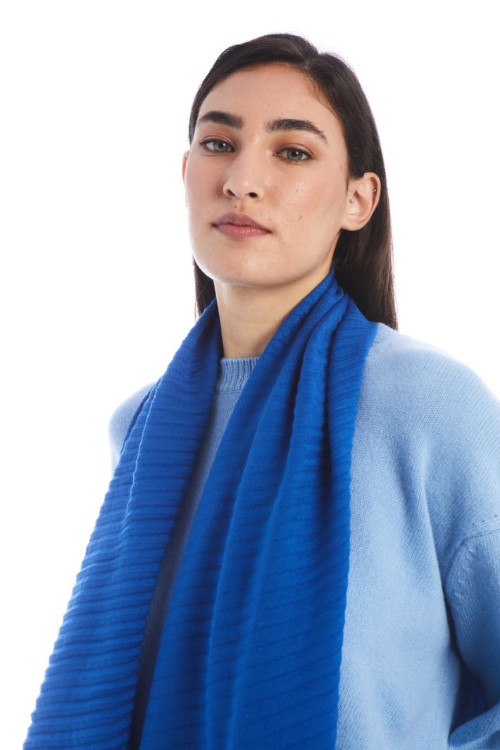 Sciarpa con lavorazione plissé - BLUETTE - Fashion Market
