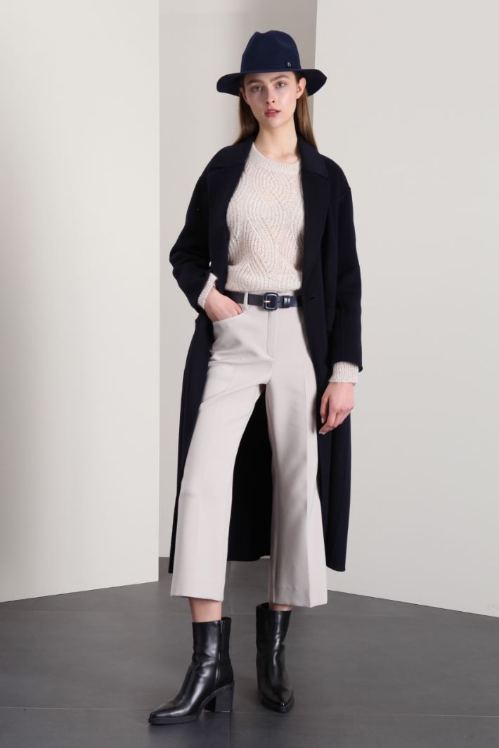 Fedora in lana cotta - BLU NOTTE - Fashion Market - 2