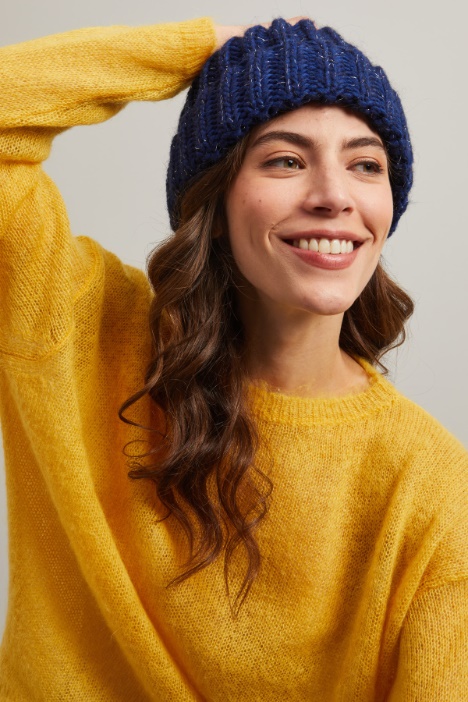 Cuffia in maglia lamè - Fashion Market