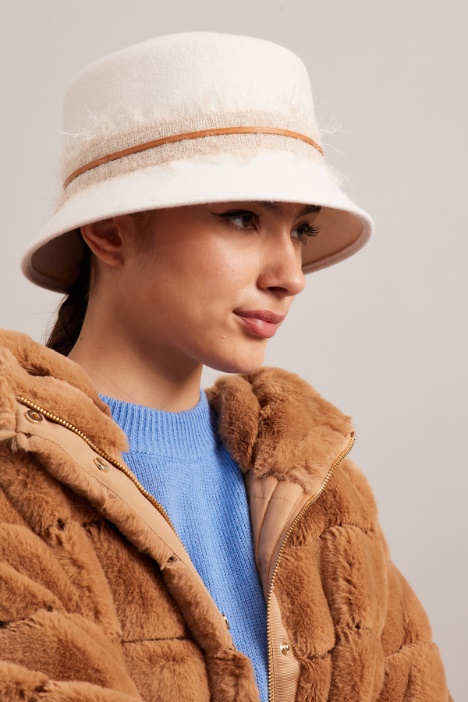 Cloche con nastro garzato - Fashion Market