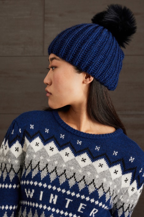 Cuffia con pon pon - Fashion Market