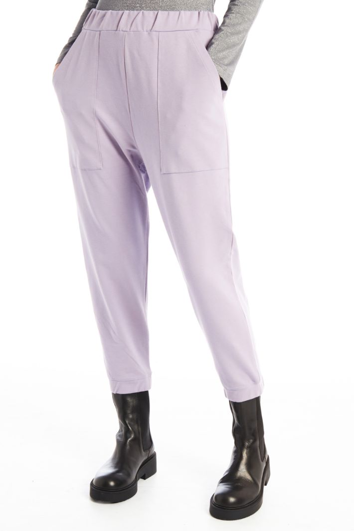 Pantaloni in jersey - LILLA - Fashion Market - 4