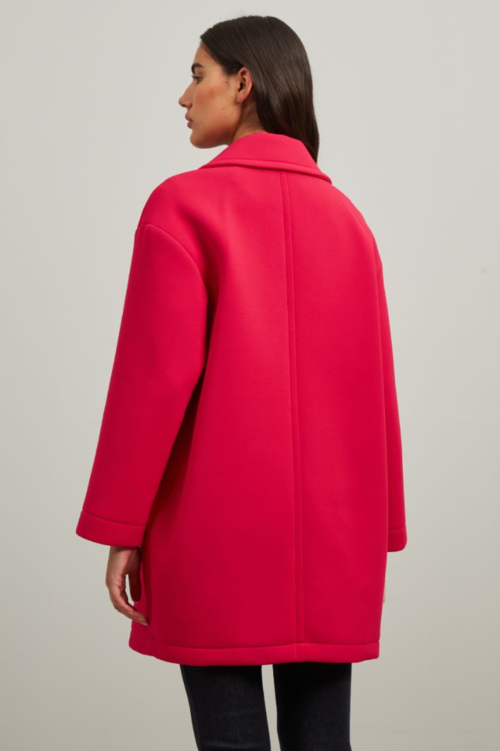 Cappotto in jersey compatto - FUXIA - Fashion Market - 4