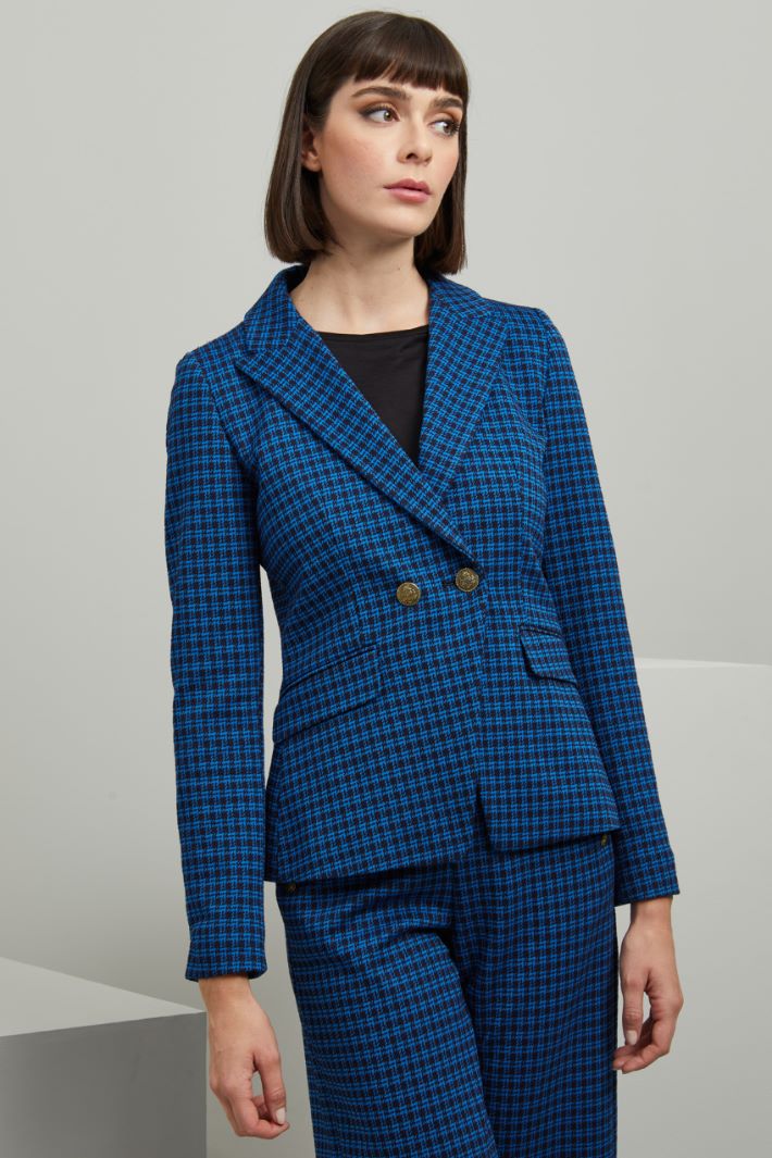Blazer in jersey - BLU NERO - Fashion Market - 2