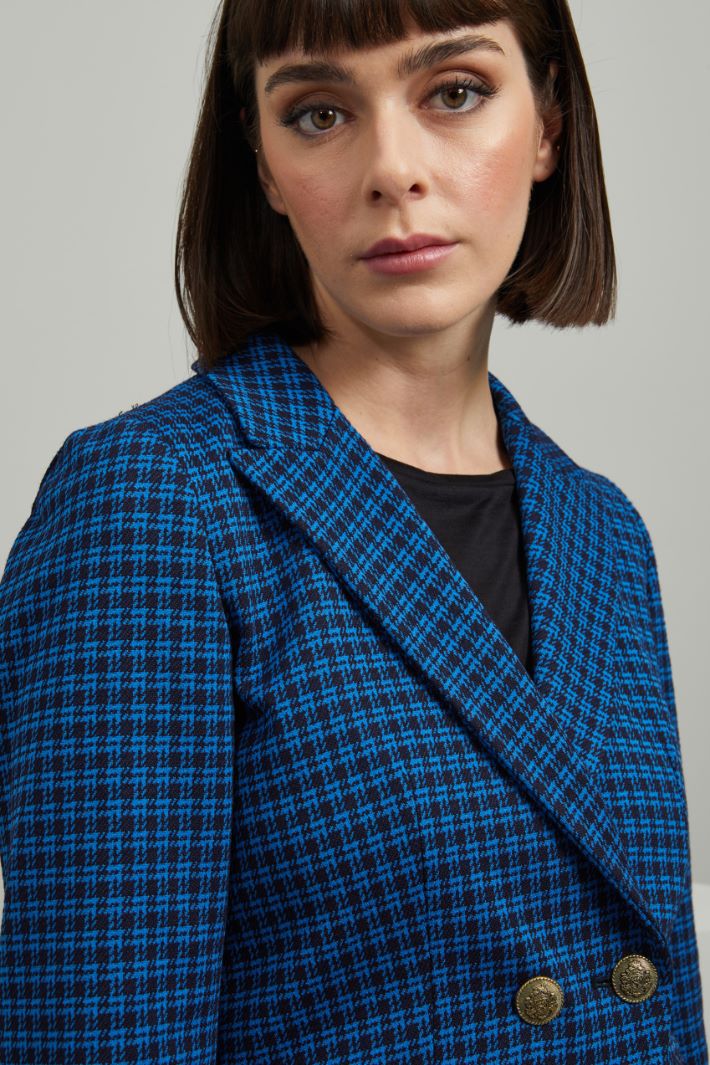 Blazer in jersey - BLU NERO - Fashion Market - 3