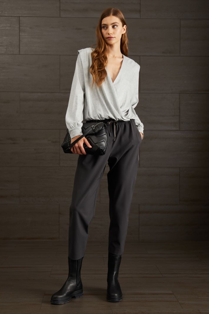 Top lamè - ARGENTO - Fashion Market