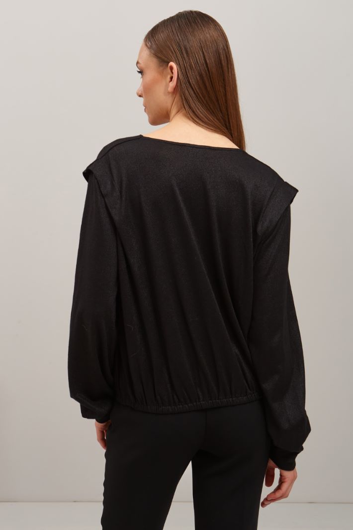 Top lamè - NERO - Fashion Market - 4