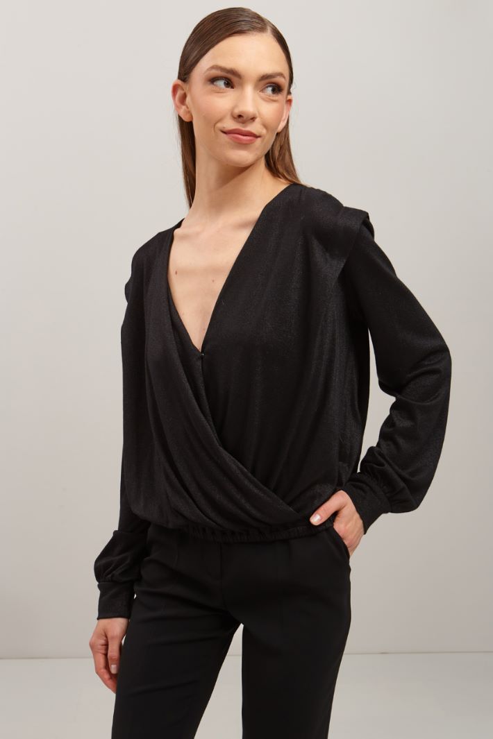 Top lamè - NERO - Fashion Market - 2
