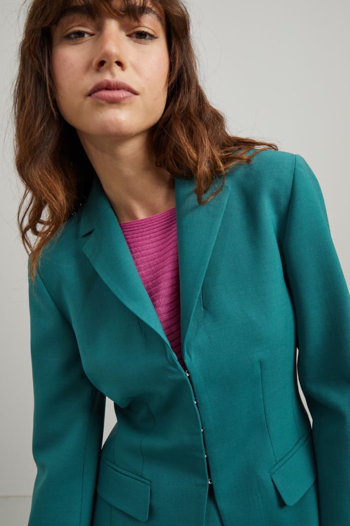 Blazer con gancetti  - OTTANIO - Fashion Market - 3