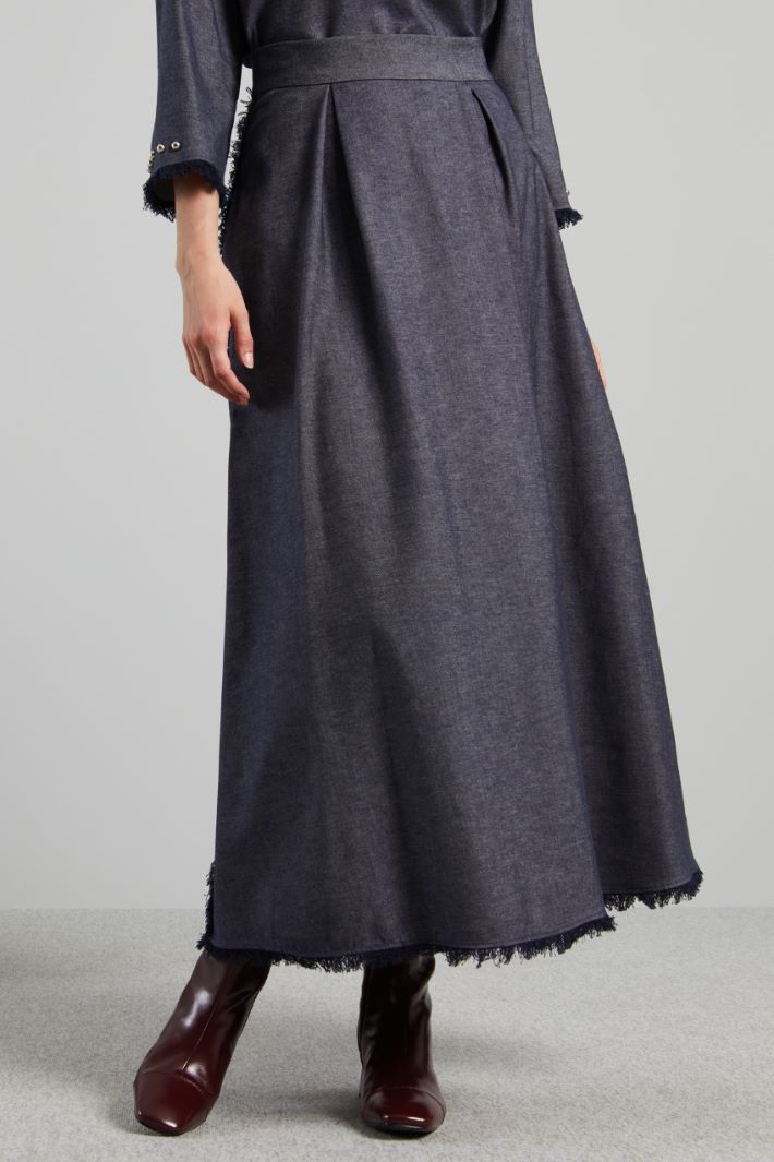 Gonna a campana  - BLU DENIM - Fashion Market - 2