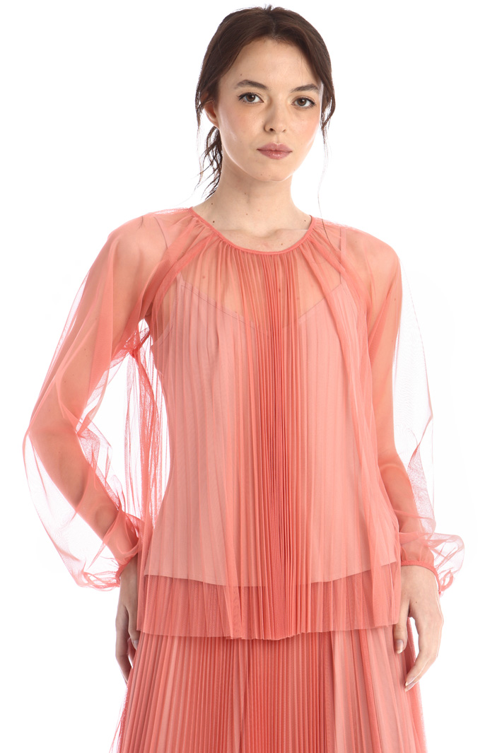 Top in tulle plissè - CORALLO - Fashion Market - 4